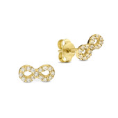 Cercei aur 14K cu infinit si pietre DiAmanti KP0333E-AS